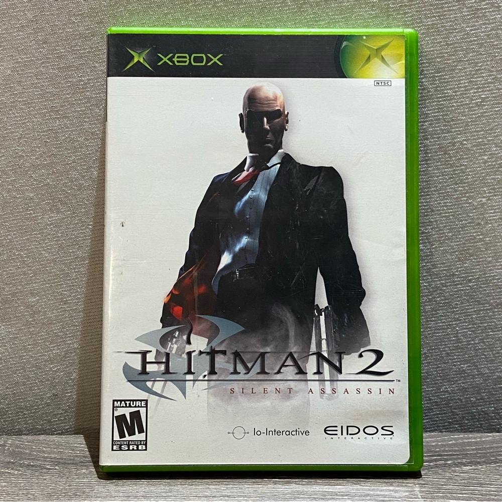 VINTAGE 2002 XBOX HITMAN 2 Silent Assassin Video Game w/ Original Box & Booklet